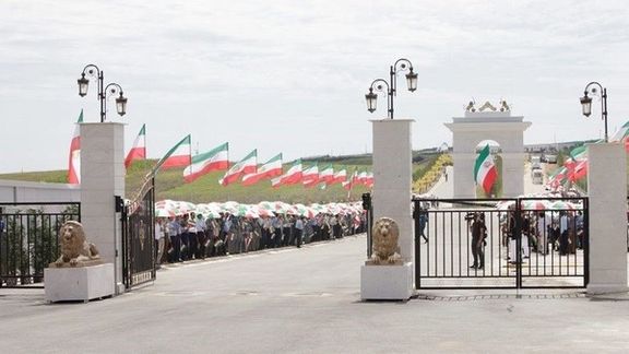 The entrance of MEK’s camp Ashraf in Albania