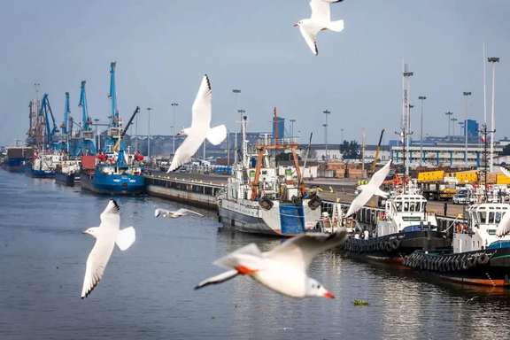 File photo: Ships dock at Anzali Port on Iran’s Caspian Sea coast