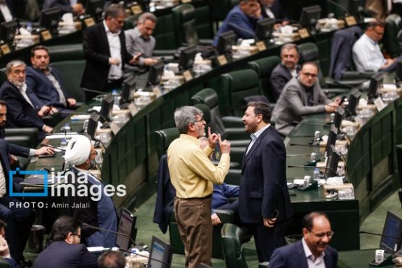 A session of the Iranian parliament on April 9, 2025