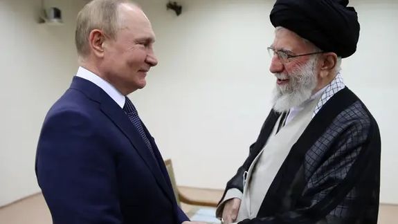 Russia's Putin and Iran's Khamenei meeting in Tehran on July 19, 2022