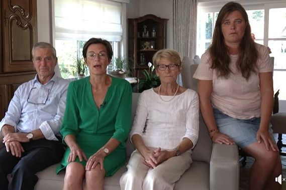 The family of the Belgian aid worker Olivier Vandecasteele detained in Iran