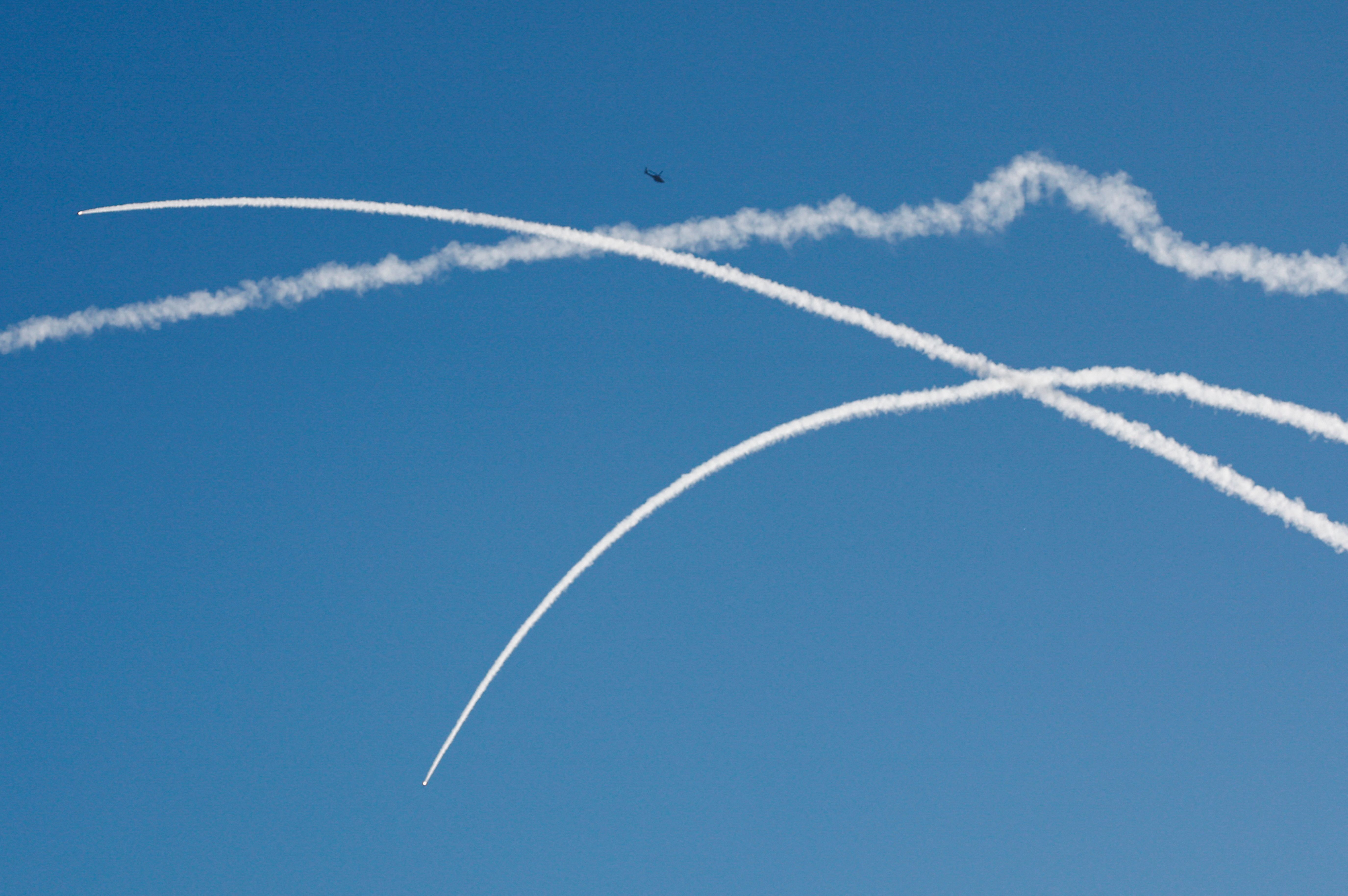 رهگیری پرتابه‌های حزب‌الله از سوی سامانه گنبد آهنین، ۳۰ مهر