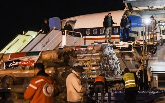 هفتمین محموله کمکهای جمهوری اسلامی به زلزلهزدگان سوریه وارد فرودگاه حلب شد