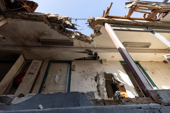 A view of a damage caused by a rocket that was fired from Gaza into Israel at the variety child development and rehabilitation centre at Barzilai Medical Centre, in Ashkelon in southern Israel October 25, 2023.