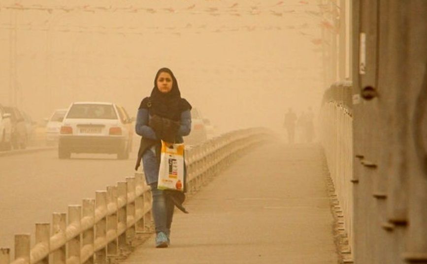 وضعیت هوای خوزستان به‌دلیل گرد و غبار و موج ریزگردها در وضعیت خطرناک قرار گرفت