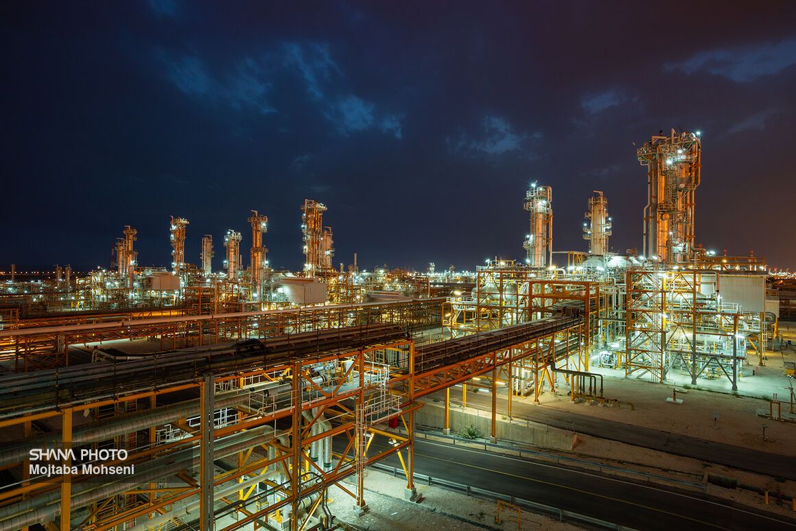 A general view shows a unit of South Pars Gas field in Asalouyeh Seaport, north of Persian Gulf, Iran.  