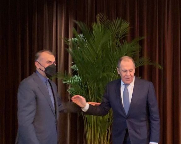 Iran's foreign minister Amir-Abdollahian meeting Lavrov in China. March 30, 2022