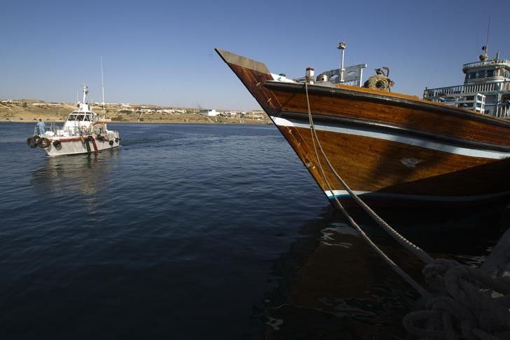 A general view of the port of Kalantari in the city of Chabahar, 300km (186 miles) east of the Strait of Hormuz January 17, 2012.