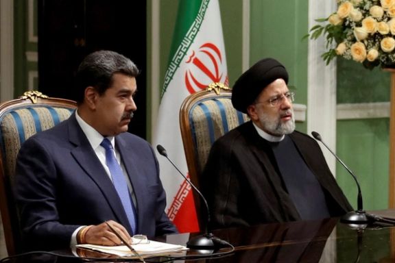 Venezuelan president Maduro in Tehran meeting with his Iranian counterpart Ebrahim Raisi on June 11, 2022