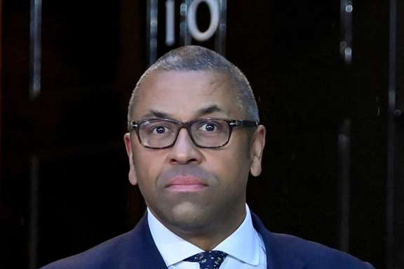 New British Foreign Secretary James Cleverly outside Number 10 Downing Street, in London, September 6, 2022