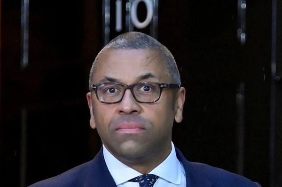 New British Foreign Secretary James Cleverly outside Number 10 Downing Street, in London, September 6, 2022