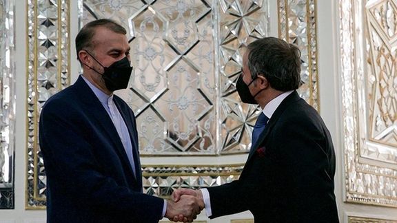 Iran's foreign minister and UN's nuclear chief Grossi in Tehran. November 23, 2021