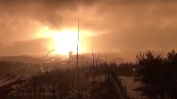 زمینلرزه موجب ایجاد آتشسوزیهای گسترده در استان قهرمانمرعش در شرق ترکیه شد