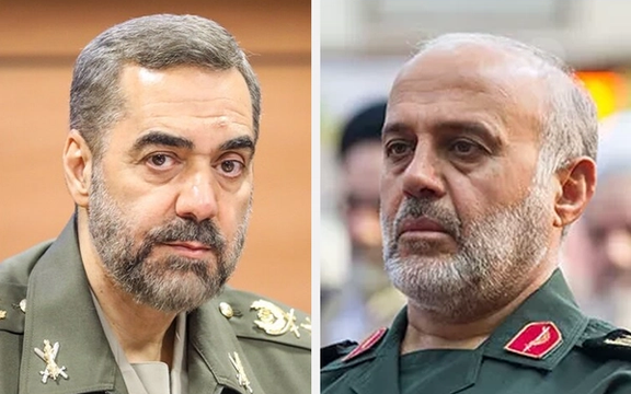 غلامعلی رشید (سمت راست)، محمدرضا آشتیانی (سمت چپ)