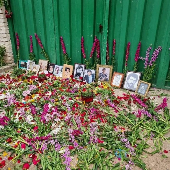 The closed gates of Khavaran cemetery in the capital Tehran on March 15, 2024