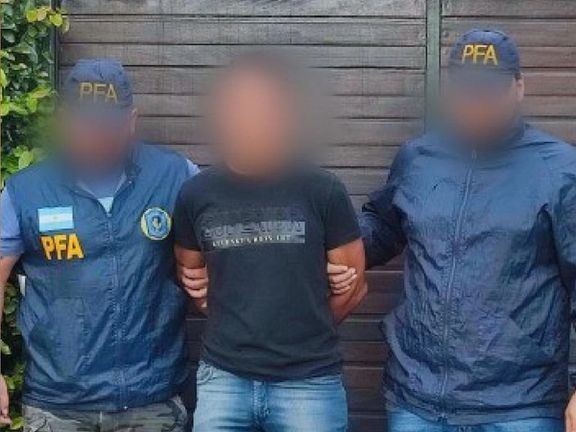 Argentina's security minister released a blurred photo of one of the suspects (January 2024)