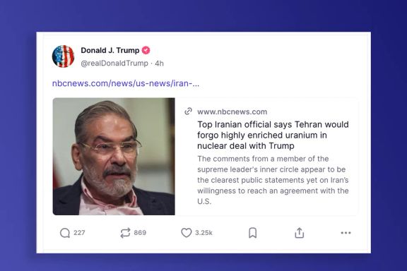 US President Donald Trump's repost of the NBC interview