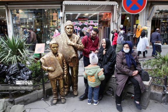 Iranian people shop at Tabriz bazaar, ahead of Nowruz, the Iranian New Year, Tabriz, March 19, 2024.