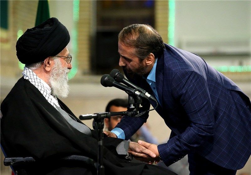 Iran's ruler Ali Khamenei and Ahmad Vaezi  (undated)