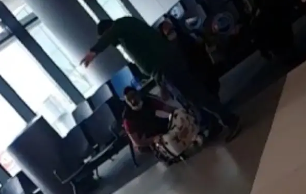 A photo taken in the airport showing the Ghalibaf family