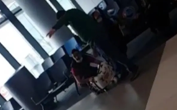 A photo taken in the airport showing the Ghalibaf family