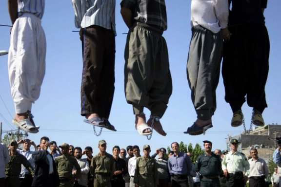 A public execution in Iran
