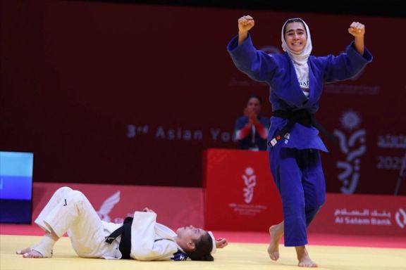 قهرمانی مهسا شکیبایی در مسابقات جودو بازیهای آسیایی جوانان ۲۰۲۵