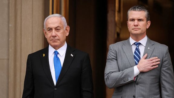 بنیامین نتانیاهو برای دیدار با وزیر دفاع آمریکا وارد پنتاگون شد