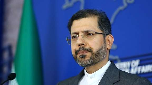 Saeed Khatibzadeh, spokesman of Iran's foreign ministry briefing reporters on Monday.
