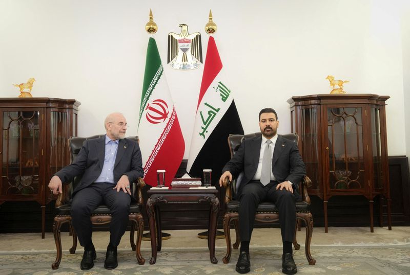 علی الزیدی در دیدار با محمدباقر قالیباف در بغداد، ۲۸ مرداد ۱۴۰۵