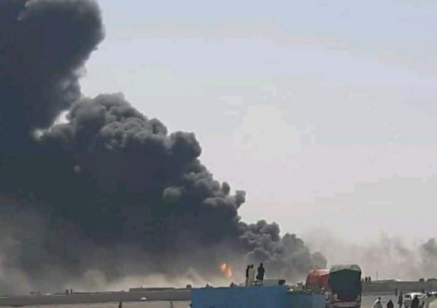 آتش‌سوزی در گمرک فراه؛ آتش‌نشانی ایران به محل رویداد رسید