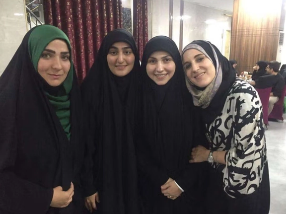 From right to left: Catherine Perez-Shakdam, Zaynab Mughniyeh, and Zaynab Soleimani (General’s Soleimani’s daughter)- Karbala, Iraq 2017