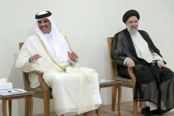 Qatar's Emir in Tehran meeting President Raisi on May 12, 2022