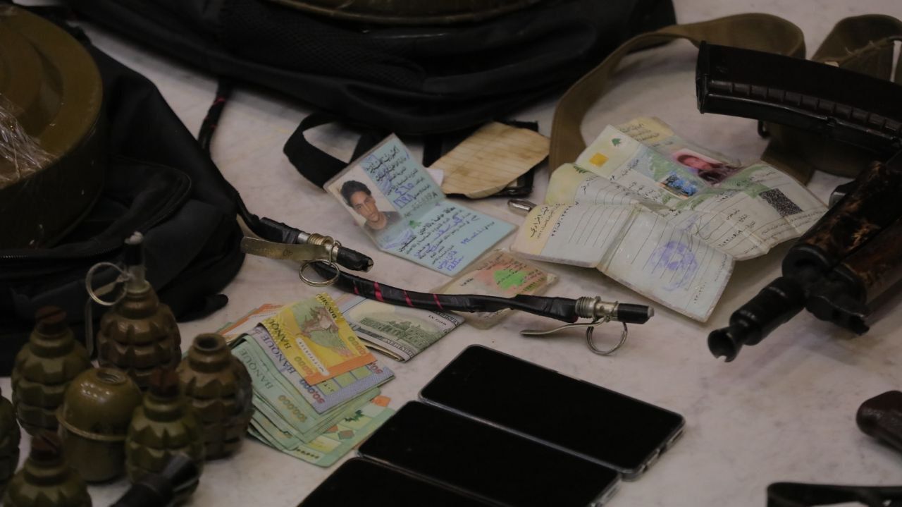 مدارک کشف شده از افراد بازداشت شده 