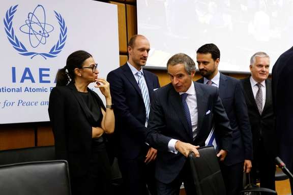 Rafael Grossi at the IAEA quarterly meeting in Vienna in September 2023