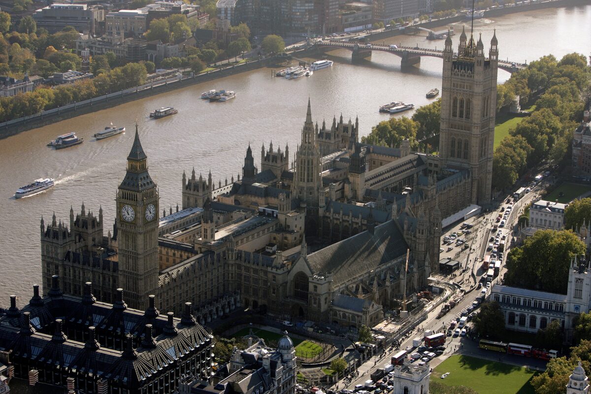 A general view of The Houses of Parliament in London 