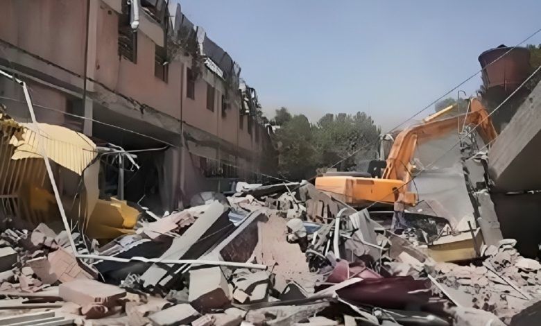 محوطه بند ۲۰۹ زندان اوین