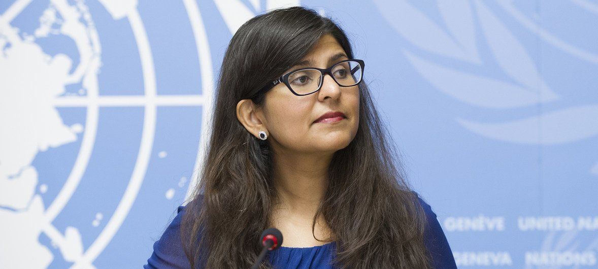 Ravina Shamdasani, spokesperson for the UN High Commissioner for Human Rights  (file photo)