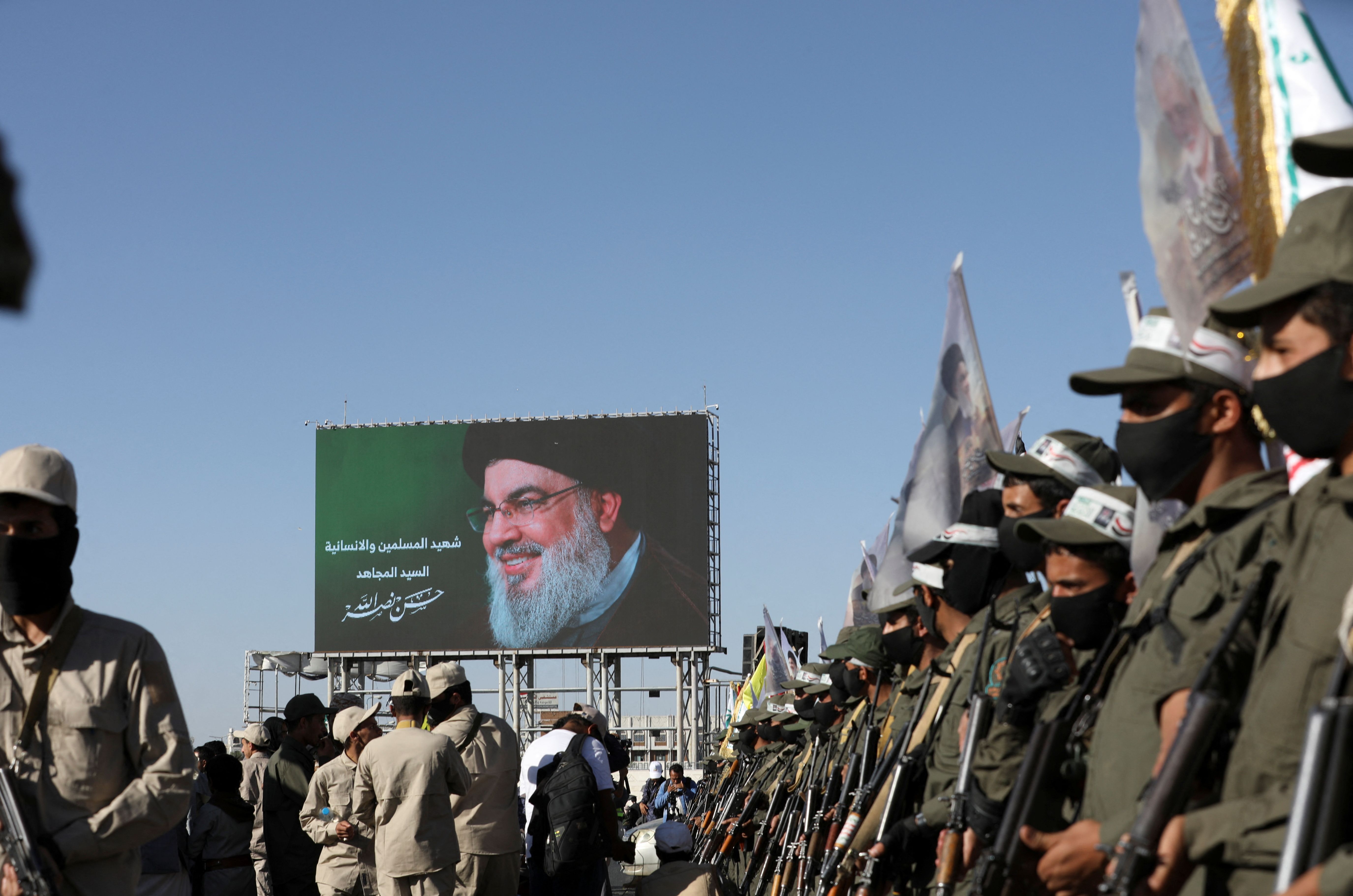 تظاهرات حوثی‌های یمن در حمایت از فلسطین و حزب‌الله لبنان، صنعا، ۱۳ مهر