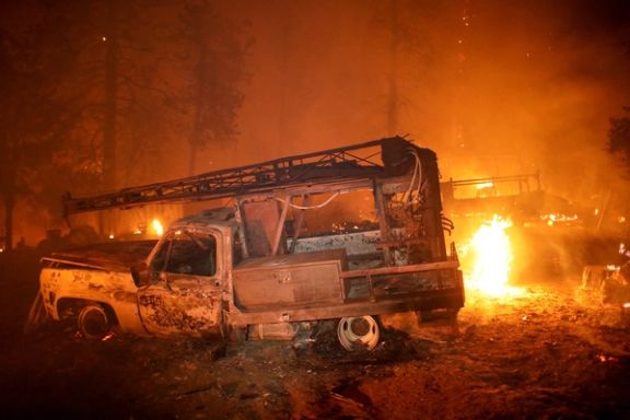 مقامهای کالیفرنیا: آتشسوزی مهیب در نزدیکی پارک یوسمیت به سرعت رو به گسترش است