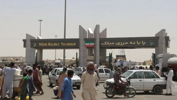 The border crossing between Iran and Afghanistan near the city of Hirmand in Sistan and Baluchestan province