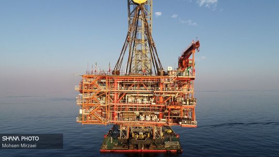 Iran's platform 16 in the South Pars gas fields.