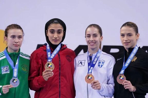 لیگ جهانی کاراته وان سریآ؛ معصومه محسنیان و صالح اباذری طلا گرفتند