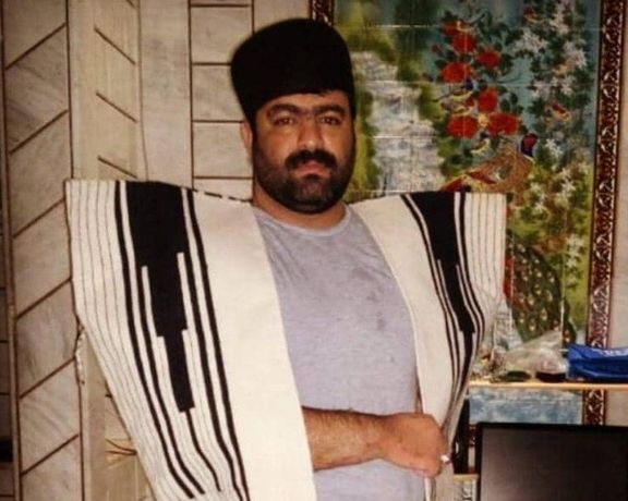 Political prisoner Mehdi Salehi in traditional tribal costume.