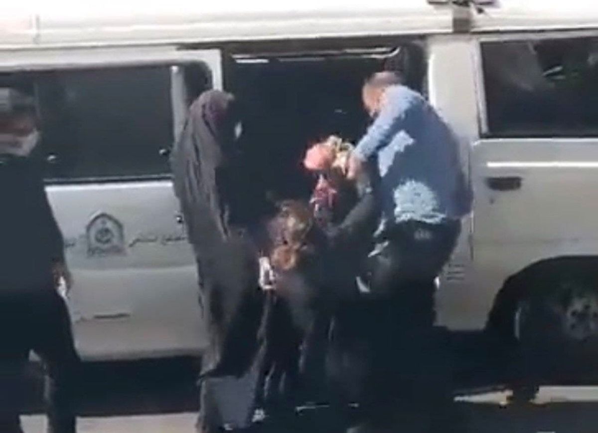 Islamic Republic’s hijab or the so-called morality police patrols violently arresting a woman  