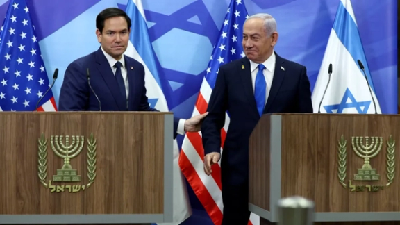 في زيارته الأولى إلى إسرائيل.. وزير الخارجية الأميركي: النظام الإيراني لا يحظى بدعم الشعب