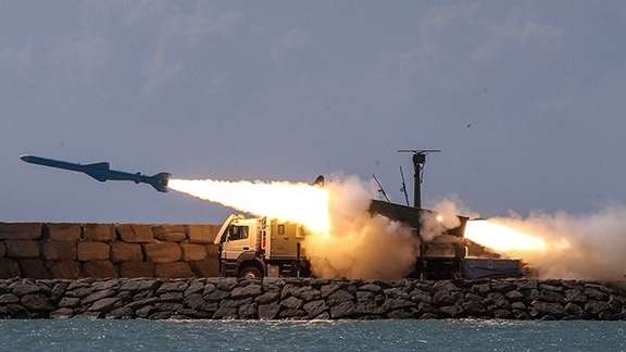 Iranian cruise missile fired during military drills on December 21, 2021