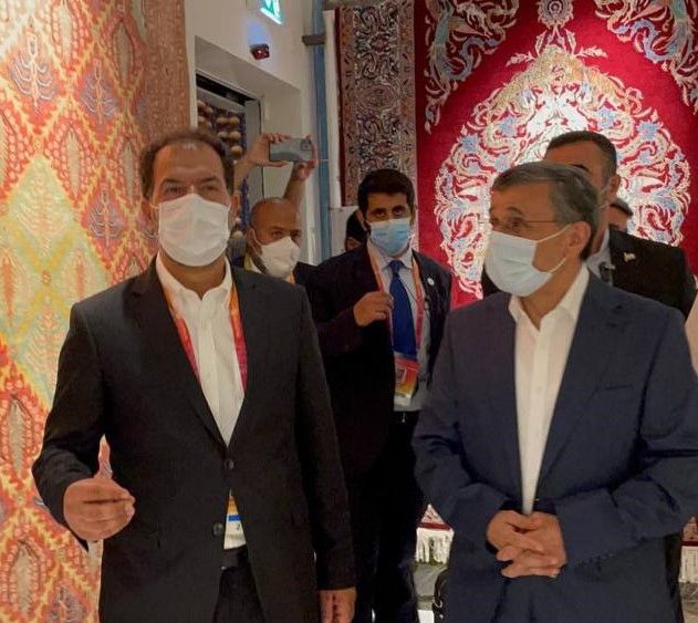 Iran's former president Mahmoud Ahmadinejad visiting Dubai. October 13, 2021