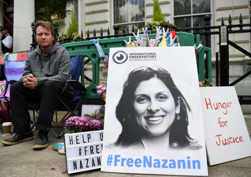 Nazanin Zaghari-Ratcliffe’s husband during a hunger strike for her release  