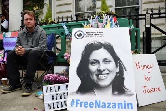 Nazanin Zaghari-Ratcliffe’s husband during a hunger strike for her release